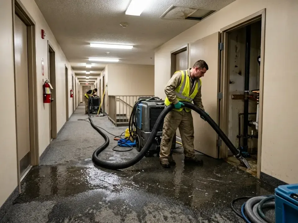 multi-unit-apartment-hallway-f-005 — frequently asked questions, Emergency Burst Pipe Water Extraction & Removal in Millersv…